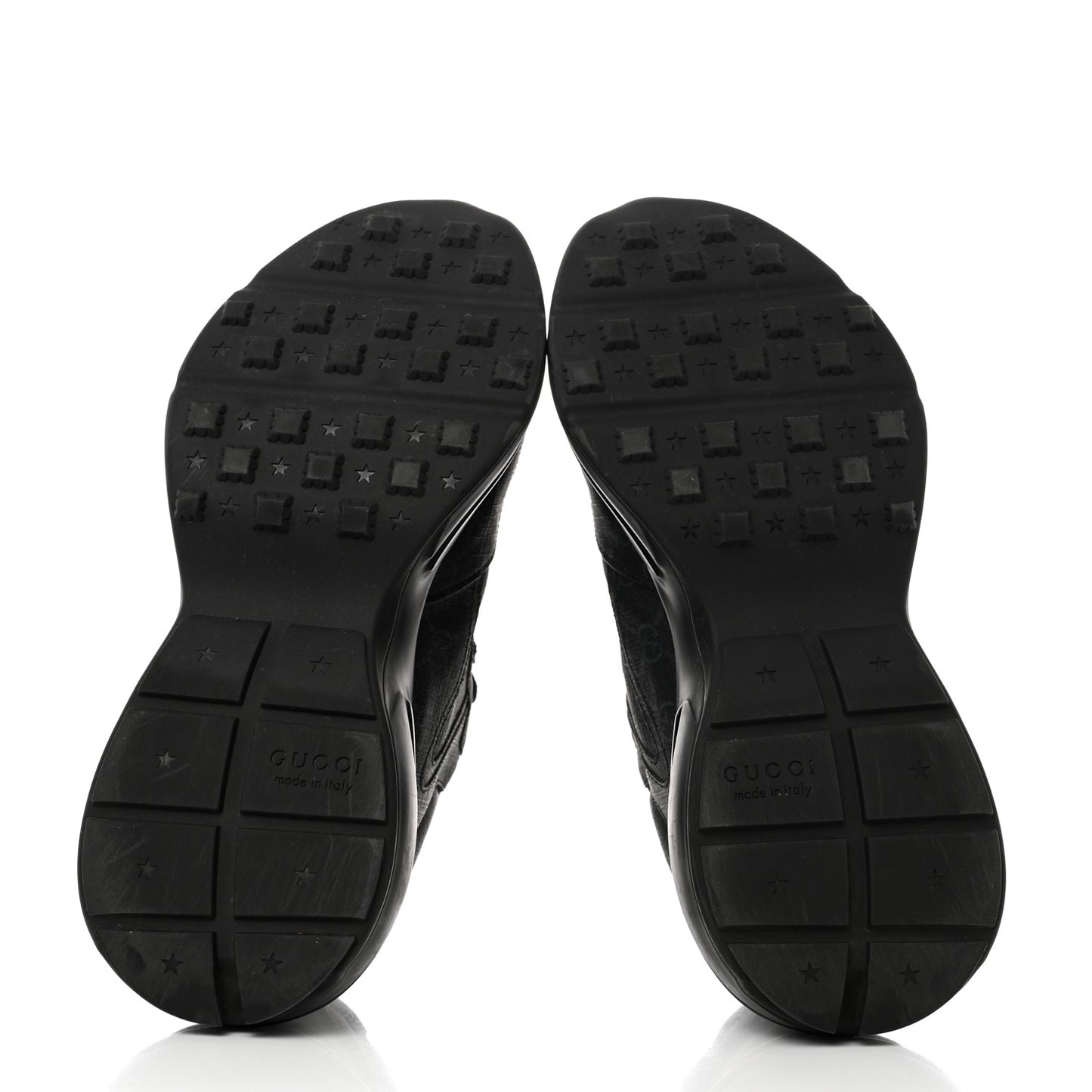 GG Supreme Monogram Mens Rhyton Sneakers 10.5 Black
