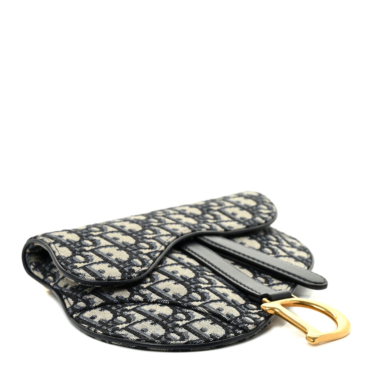 Christian Dior Oblique Saddle Belt Bag Blue 4 of 9