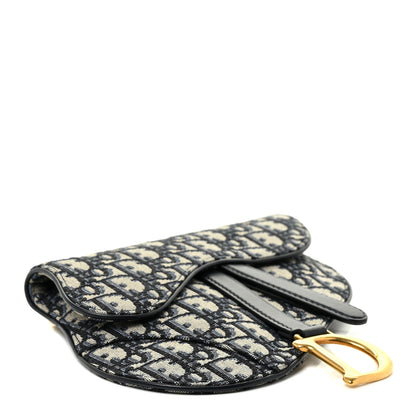 Christian Dior Oblique Saddle Belt Bag Blue 4 of 9