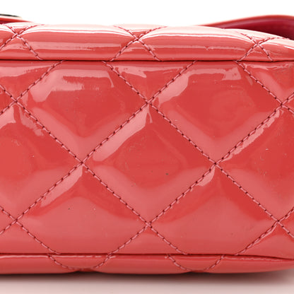 Chanel Patent Quilted Large Coco Shine Flap Pink 11 of 14