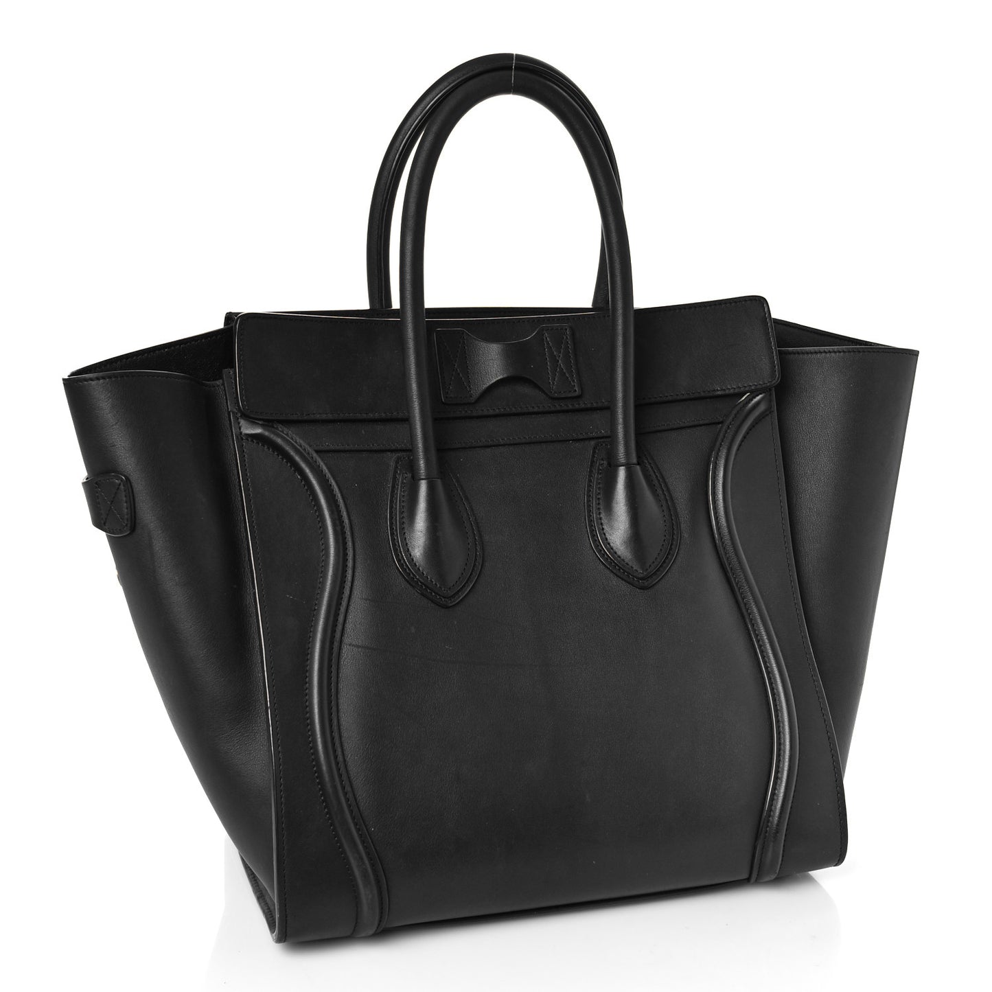 Smooth Calfskin Mini Luggage Black