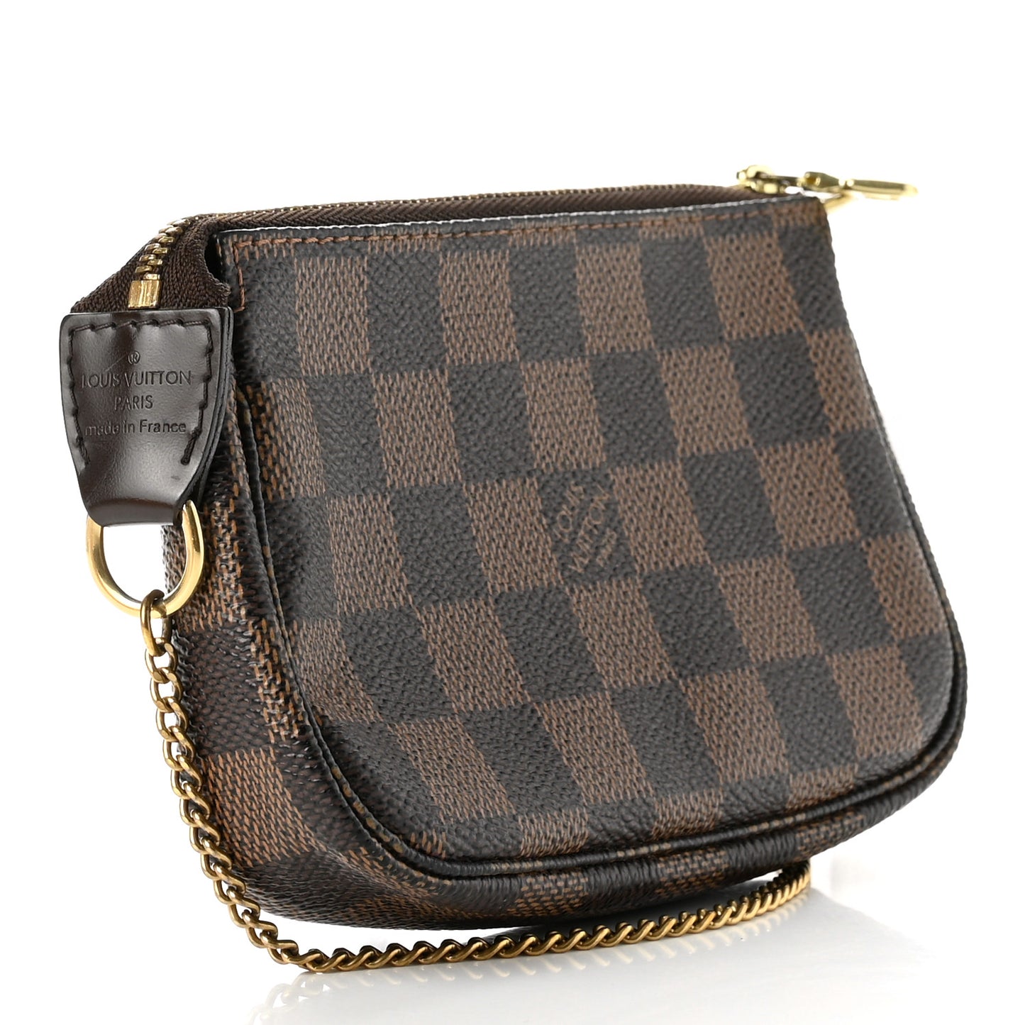 Damier Ebene Complice Trunks and Bags Mini Pochette Accessories Red