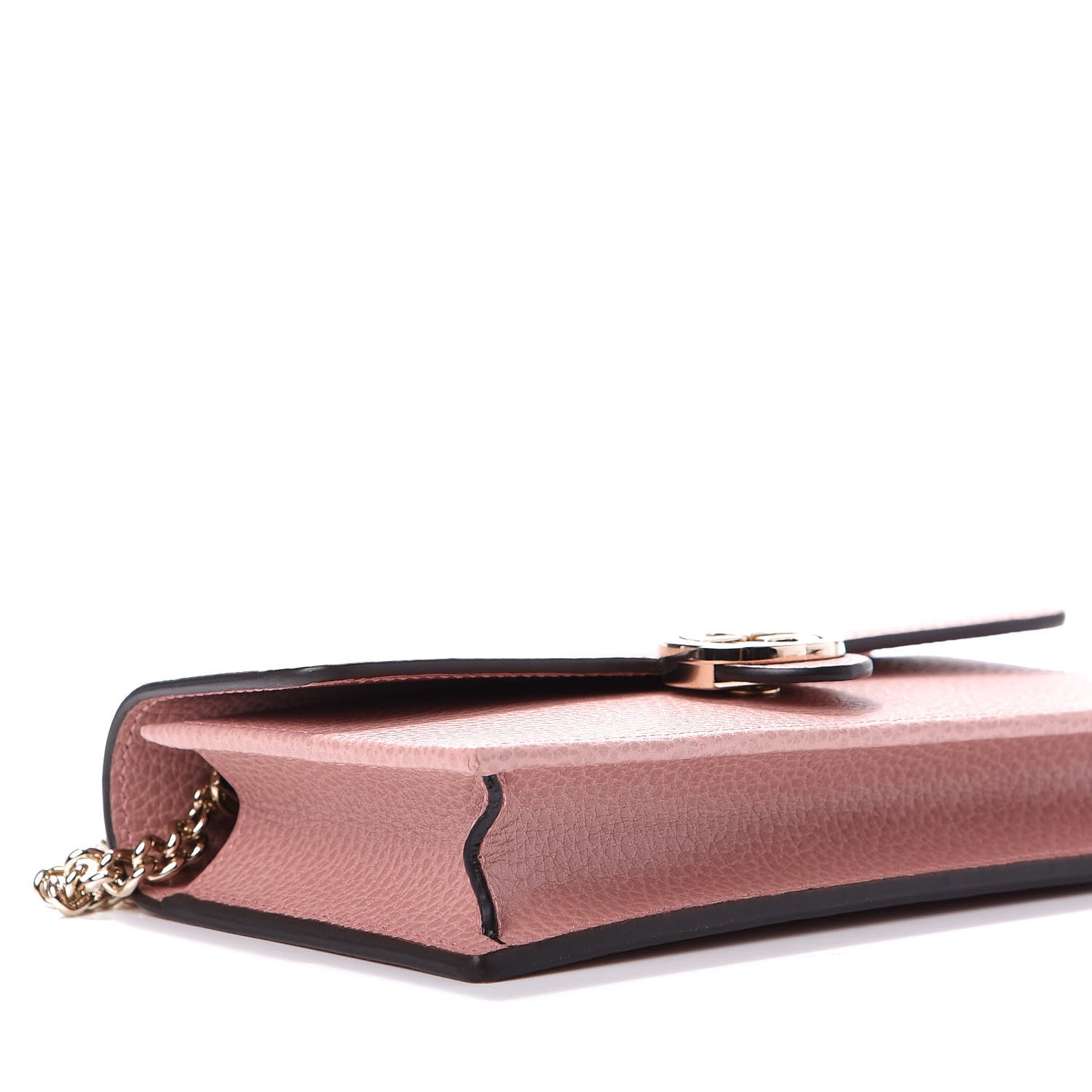 Gucci Dollar Calfskin Interlocking G Chain Wallet Soft Pink 7 of 10