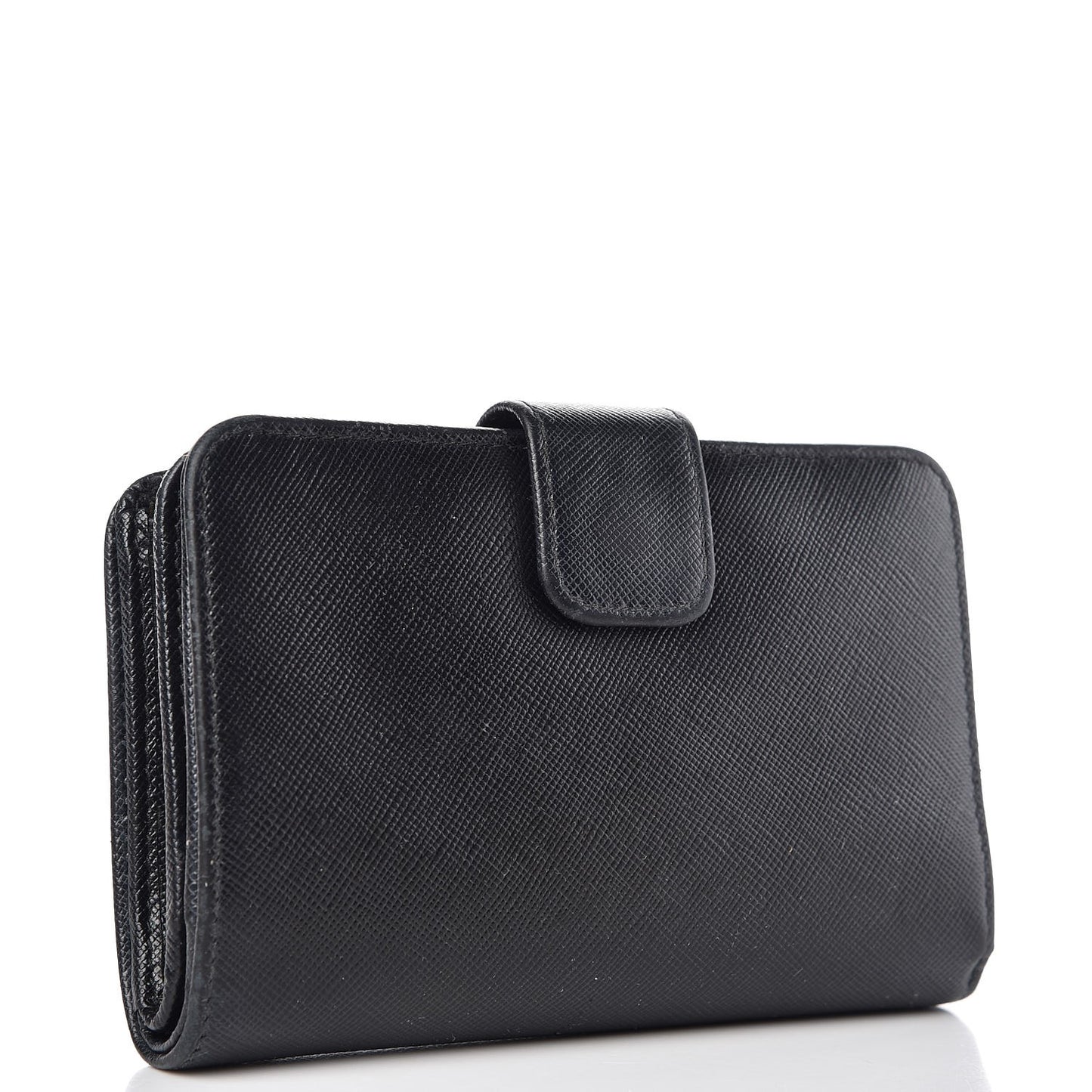 Saffiano Compact Wallet Black