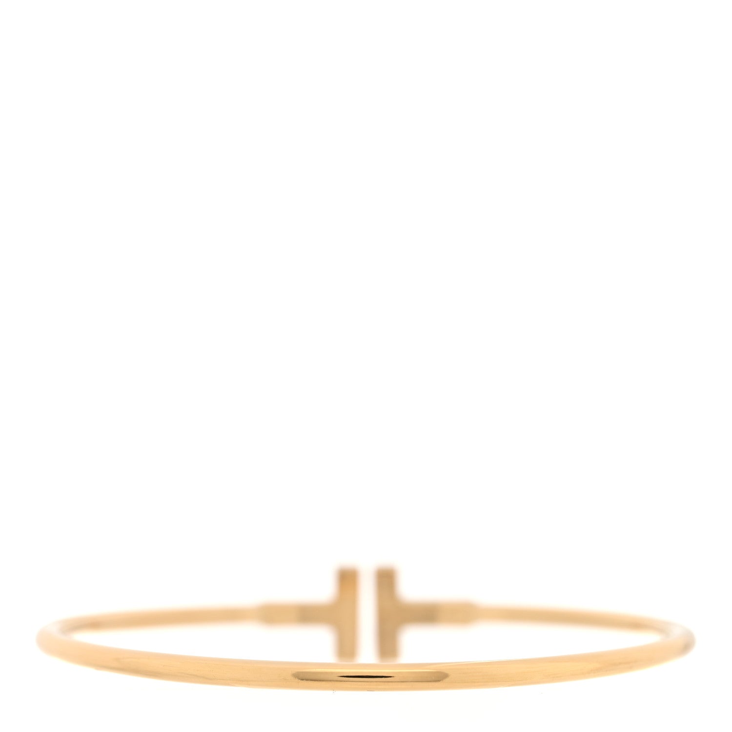 Tiffany 18K Yellow Gold T Wire Bracelet 2 of 4