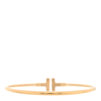 Tiffany 18K Yellow Gold T Wire Bracelet 2 of 4