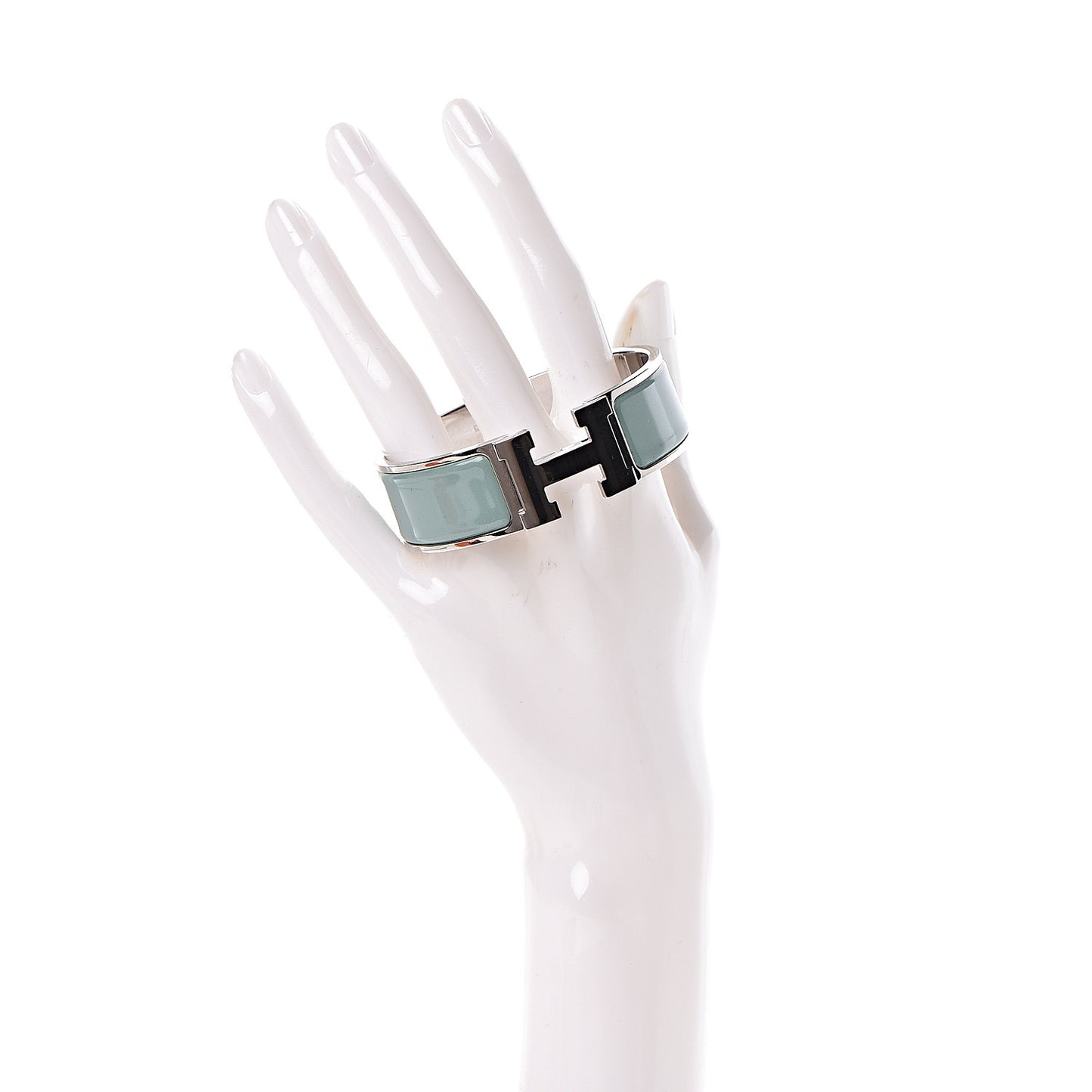 Enamel Wide Clic Clac H Bracelet GM Lagon