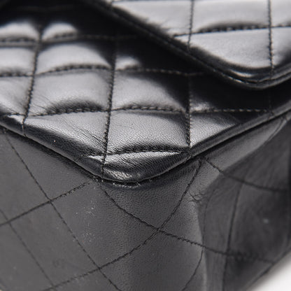 Chanel Lambskin Quilted Medium Double Flap Black 11 of 14
