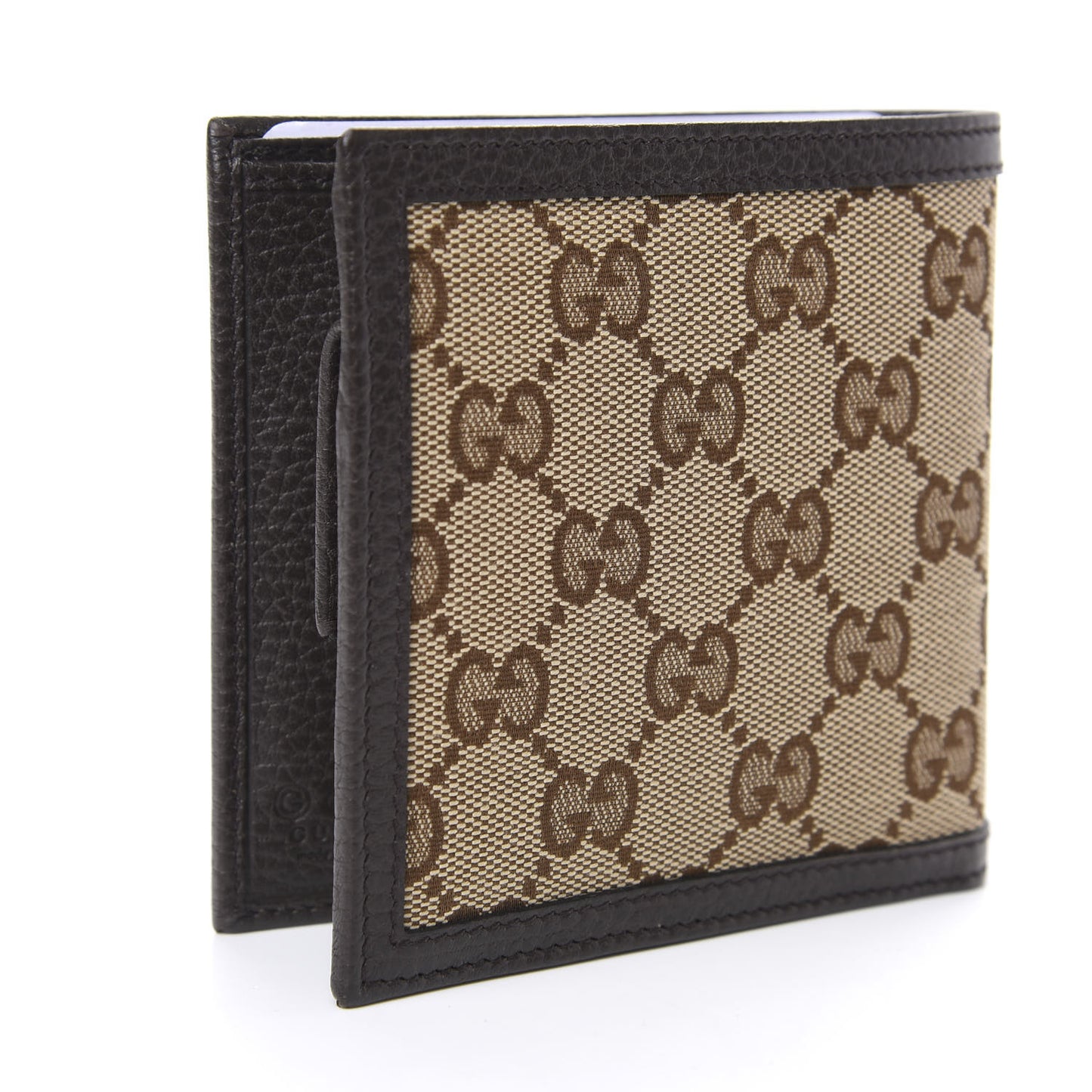 Monogram Bi-Fold Wallet Dark Brown