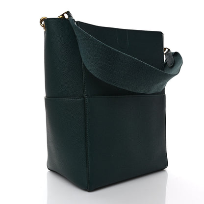 Celine Soft Grained Calfskin Sangle Bucket Bag Amazone 3 of 10