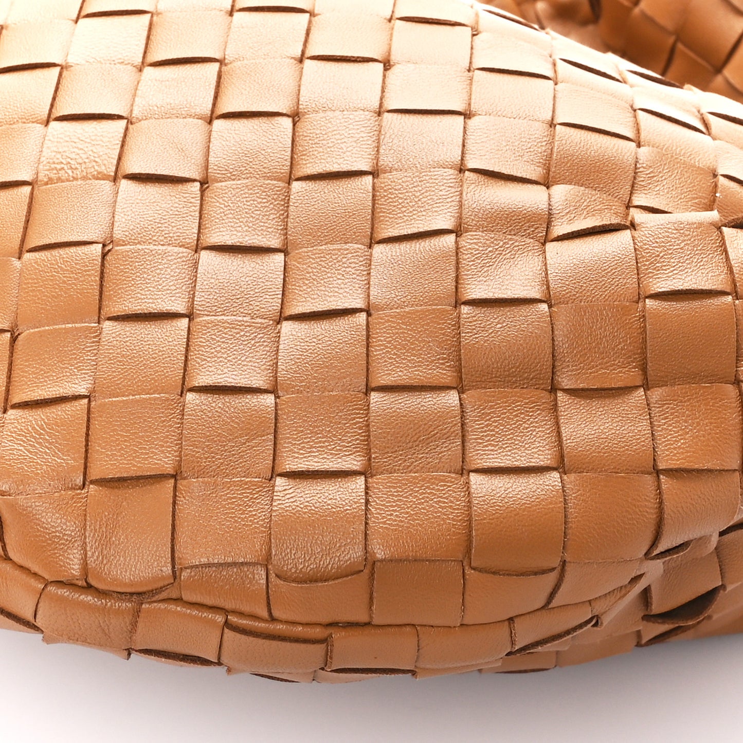 Nappa Intrecciato Medium Jodie Caramel