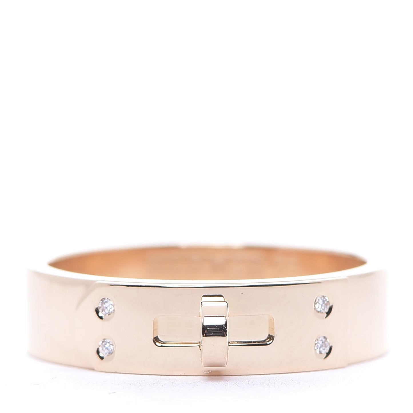 18K Rose Gold Diamond PM Kelly Ring 55 7.25