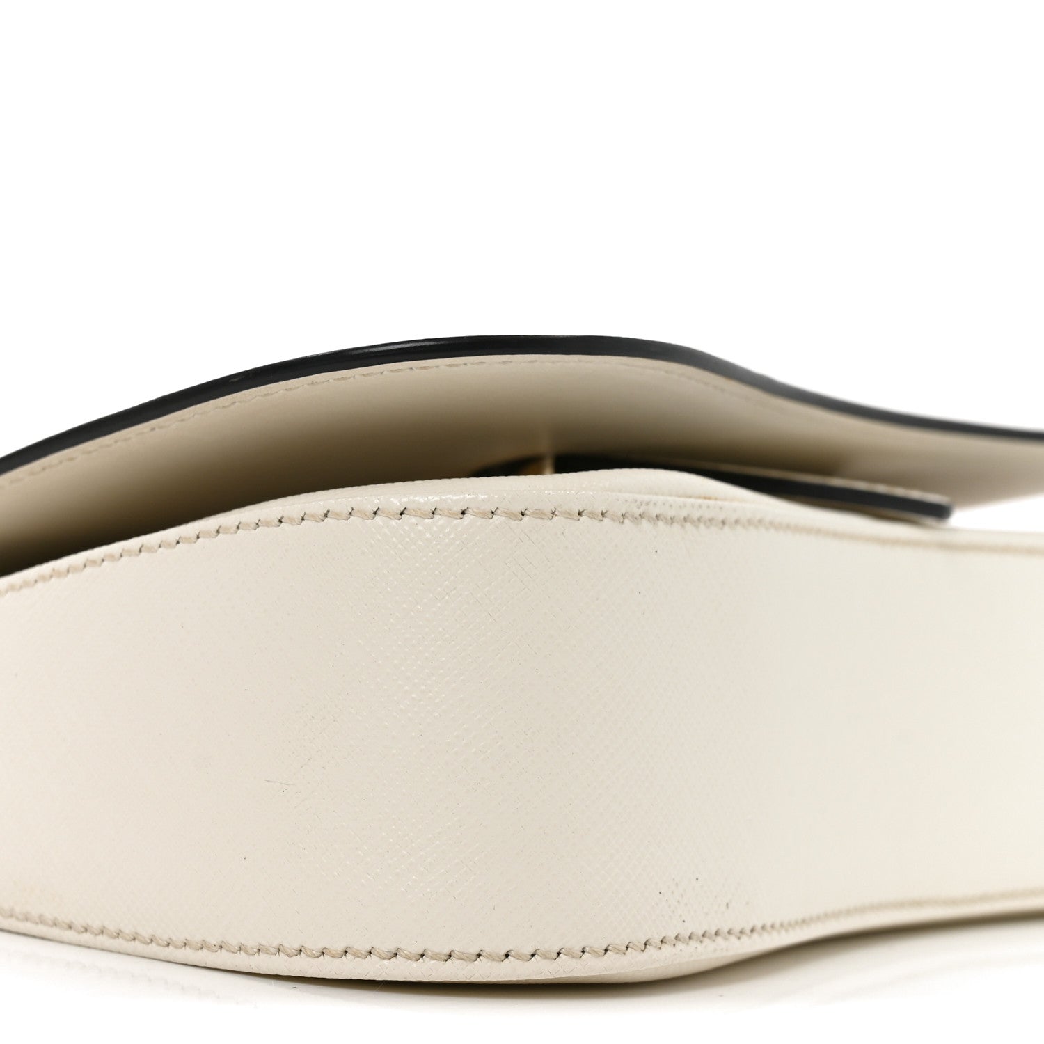 Prada Saffiano Lux Sidonie Small Chain Crossbody Bag White 8 of 9