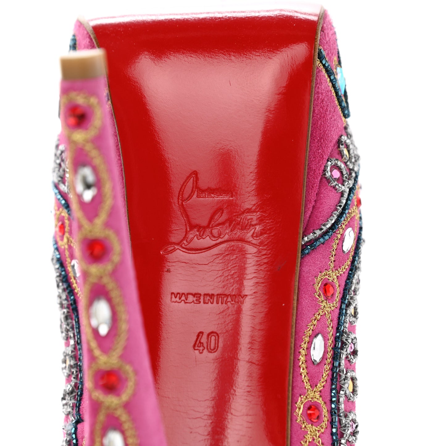 Crystal Suede Bollywoody 150 Pumps 40 Hot Pink