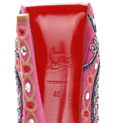Christian Louboutin Crystal Suede Bollywoody 150 Pumps 40 Hot Pink 6 of 12