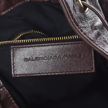 Balenciaga Agneau Giant 12 Gold Hardware Mini Pompom Cigare Fonce 9 of 10