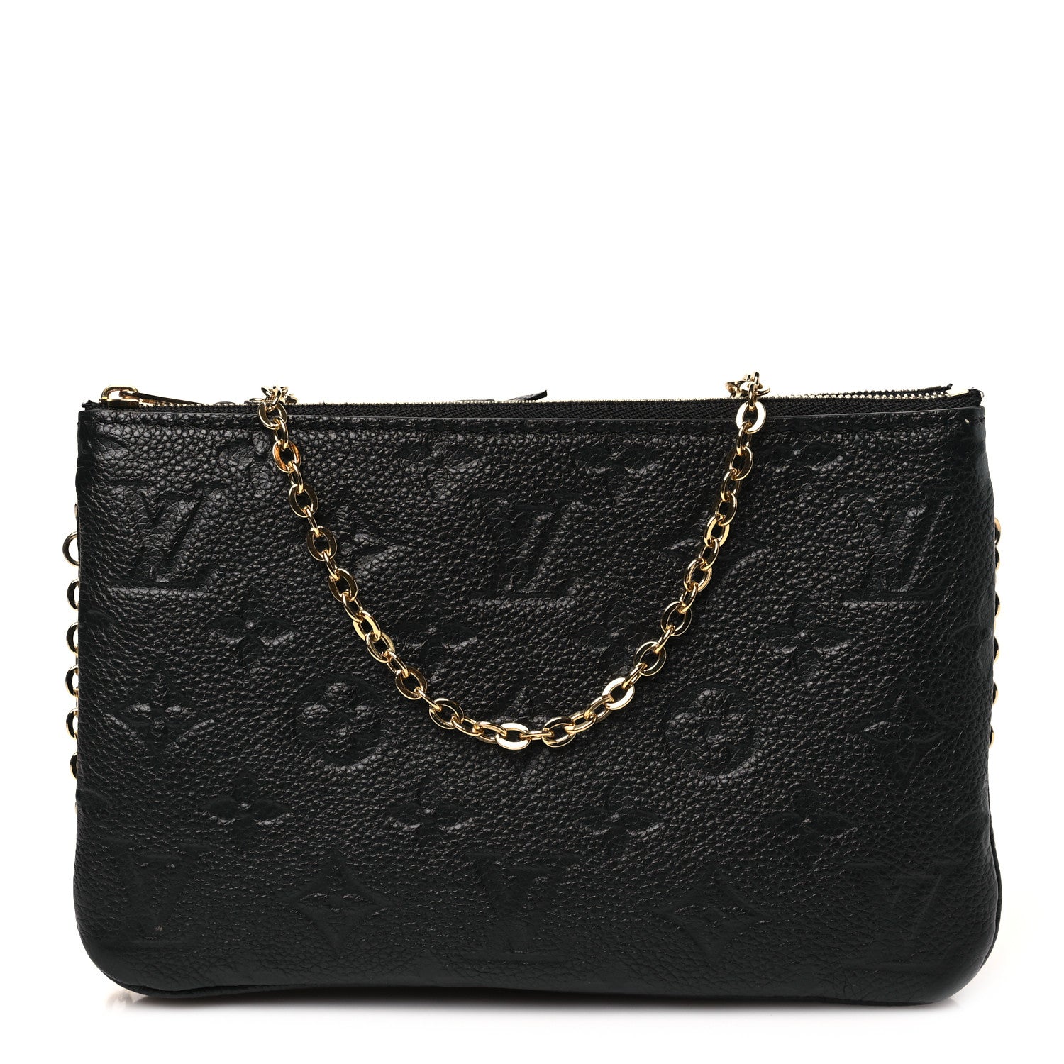 Louis Vuitton Empreinte Double Zip Pochette Black 1 of 11