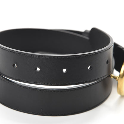 Gucci Calfskin Double G 30mm Belt 80 32 Black 3 of 6
