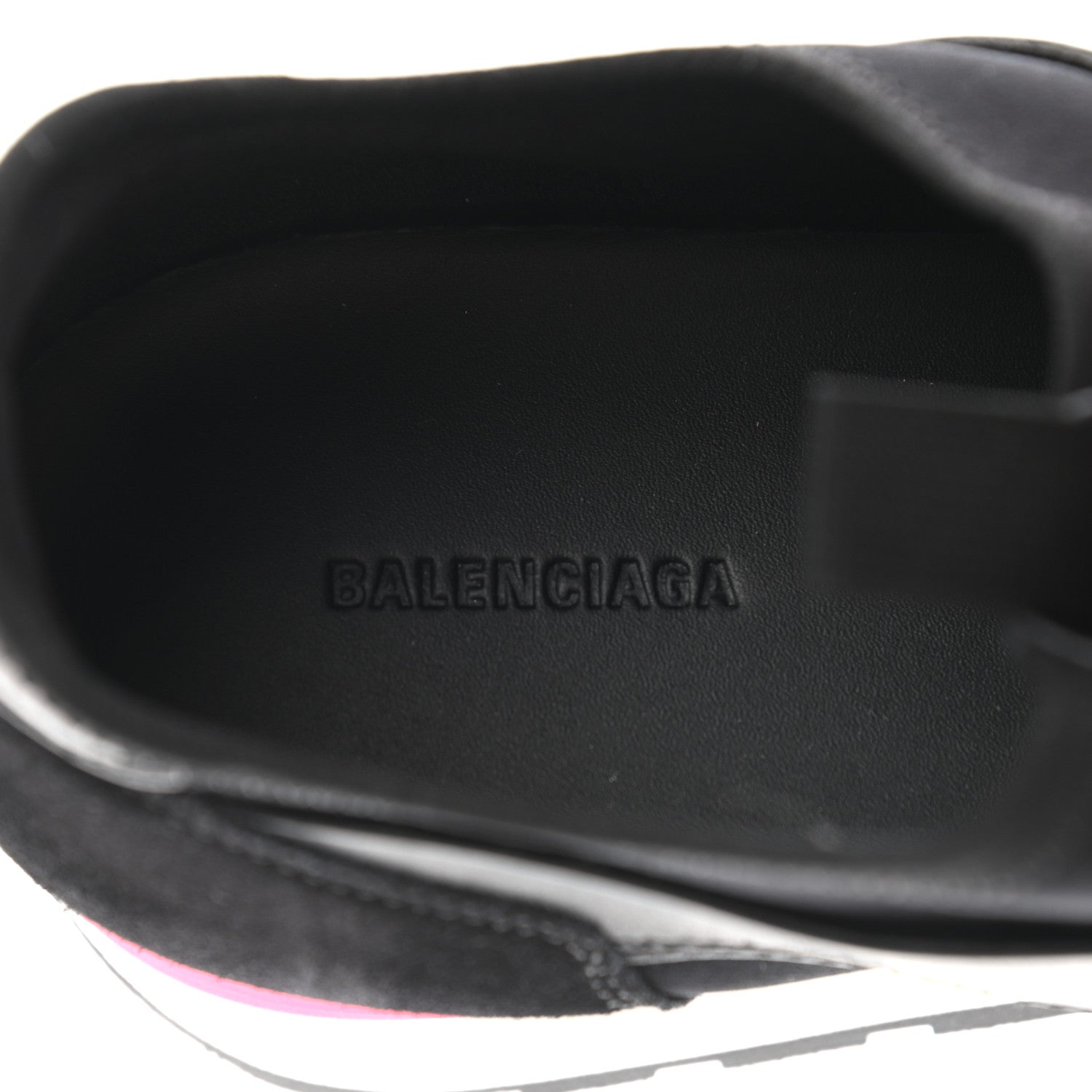 Balenciaga Mesh Calfskin Neoprene Suede Womens Race Runner Sneakers 41 Black 7 of 8