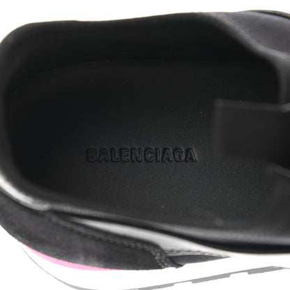 Balenciaga Mesh Calfskin Neoprene Suede Womens Race Runner Sneakers 41 Black 7 of 8