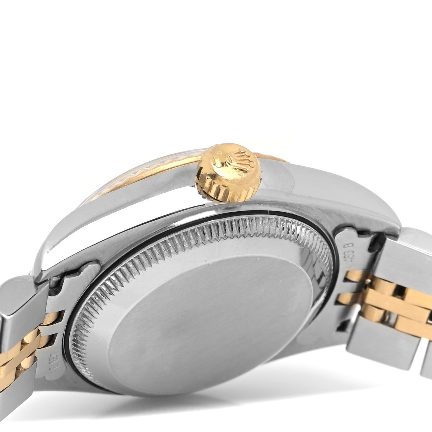 Stainless Steel 18K Yellow Gold 26mm Oyster Perpetual Datejust Watch White Roman 69173