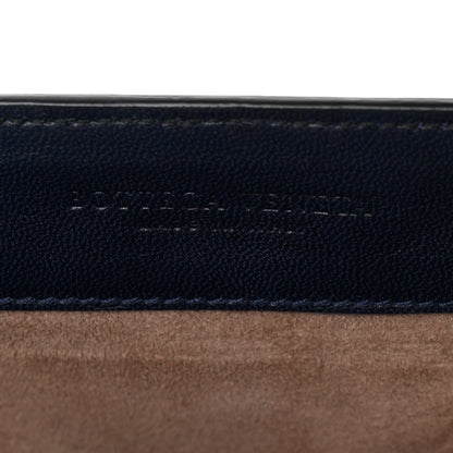 Bottega Veneta French Calfskin Intrecciato City Knot Bag Sapphire 6 of 9