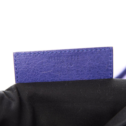 Balenciaga Agneau Giant 21 Rose Gold Hardware Envelope Clutch Bleu Lavande 7 of 7