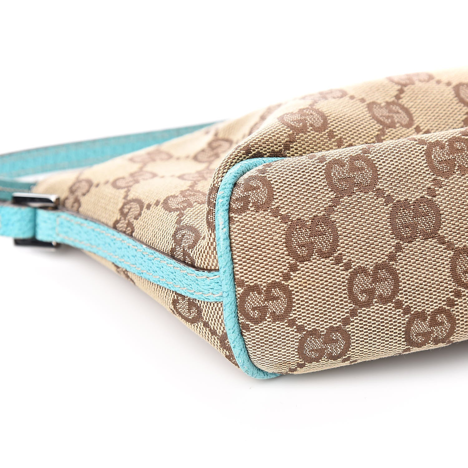 Gucci Monogram Boat Pochette Teal 8 of 10