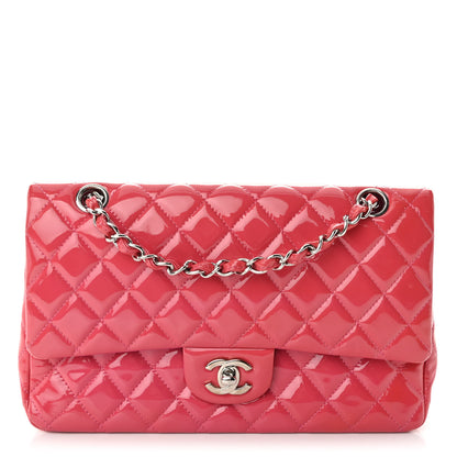 Chanel Patent Calfskin Quilted Medium Double Flap Pink 1 of 10
