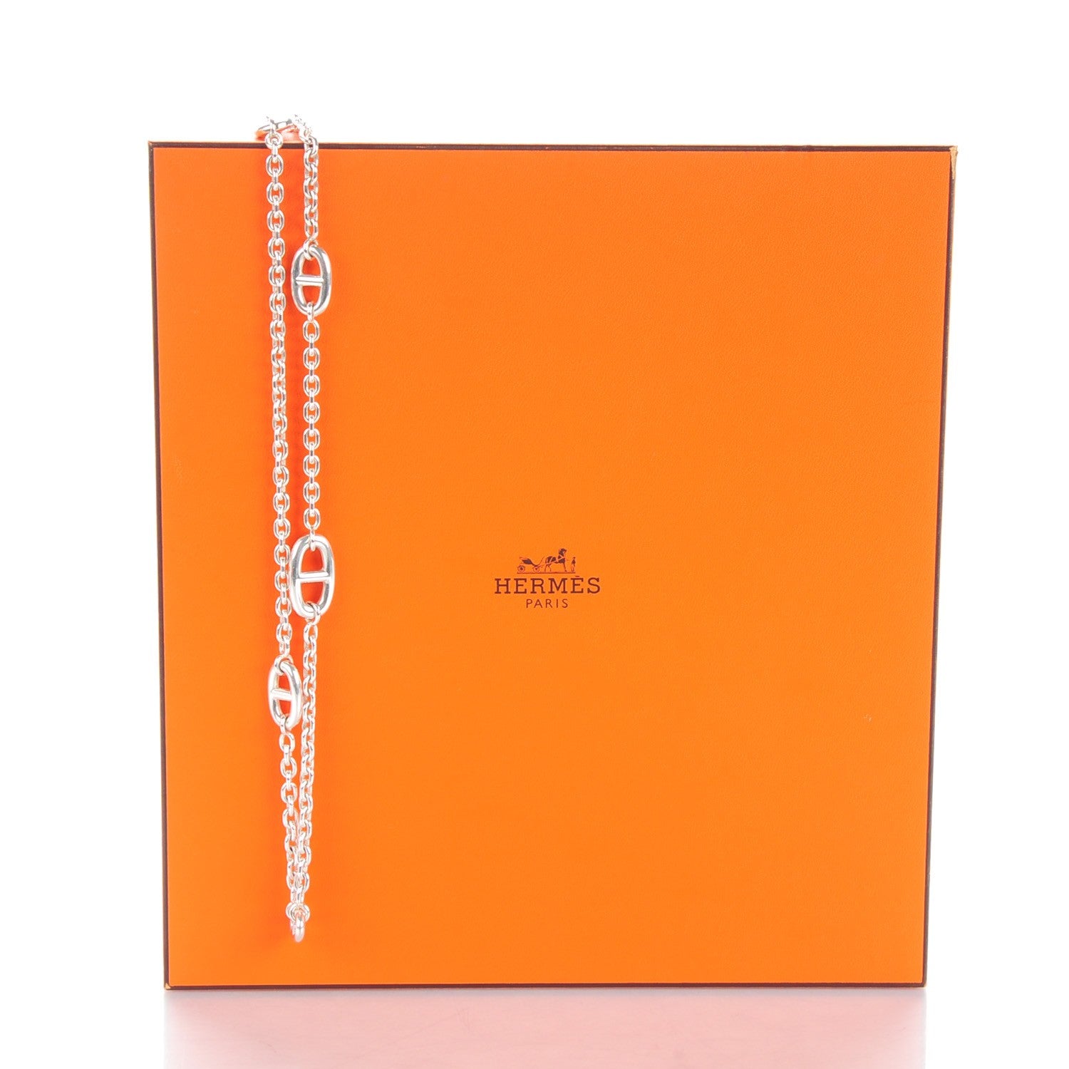 Hermes Sterling Silver Farandole Necklace 120 6 of 6