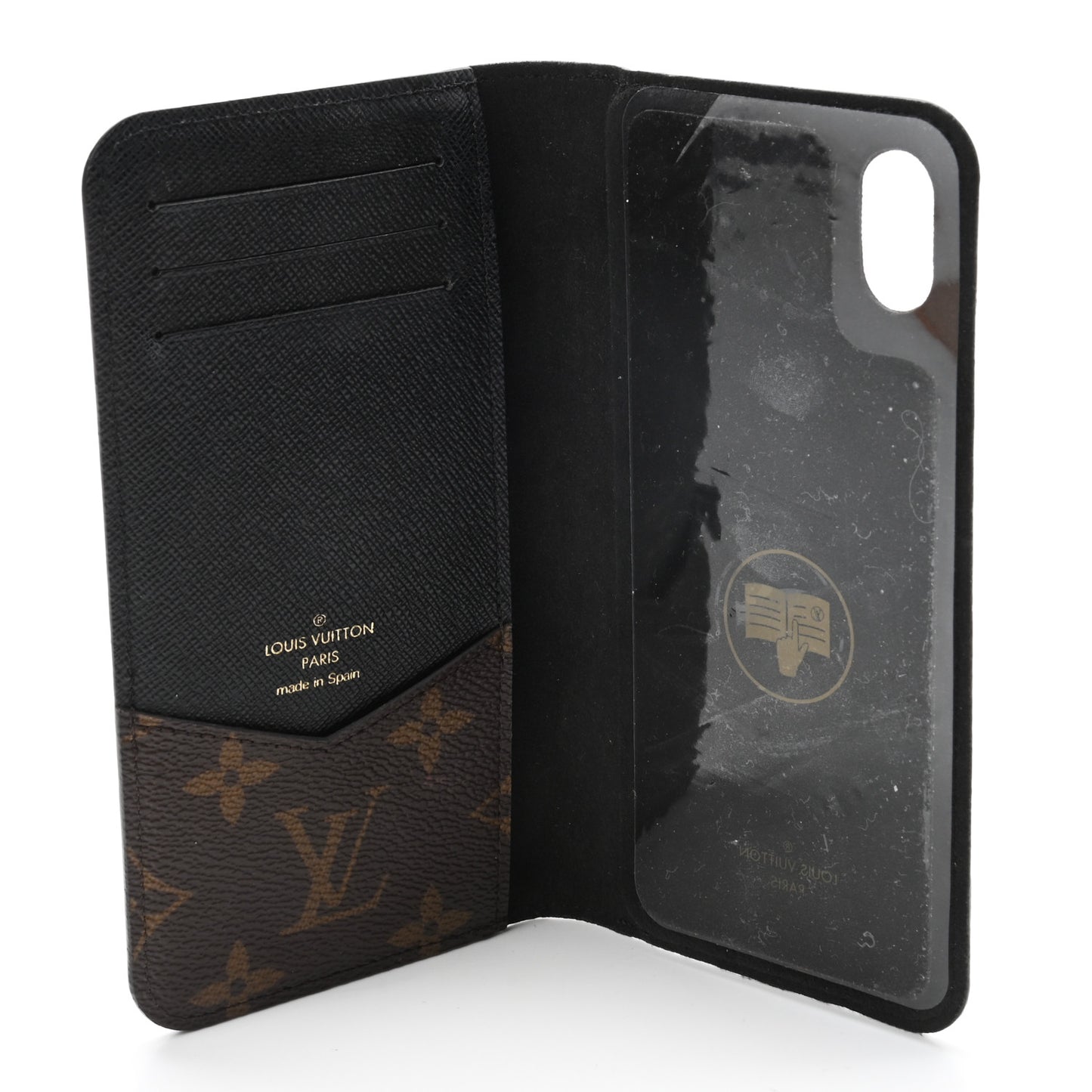 Monogram iPhone XS Max Folio Case Black