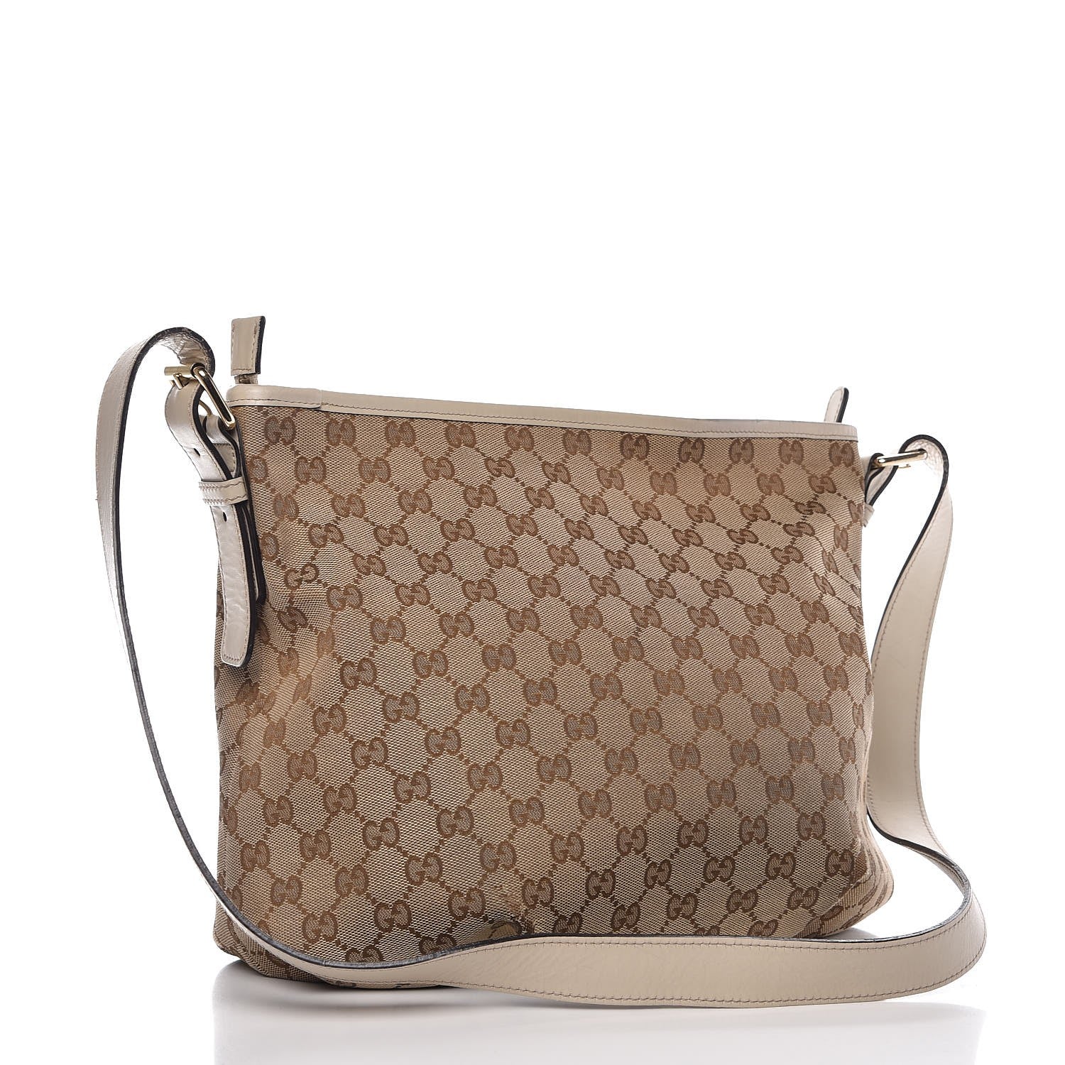 Gucci Monogram Messenger Bag Off White 3 of 16