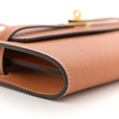Hermes Epsom Kelly Wallet To Go Toffee 17 of 22