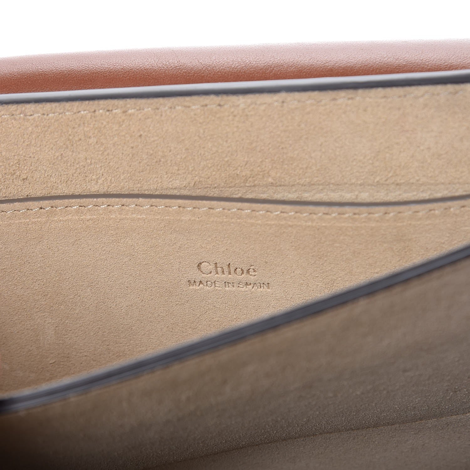 Chloe Suede Calfskin Small Faye Shoulder Bag Tobacco 6 of 16