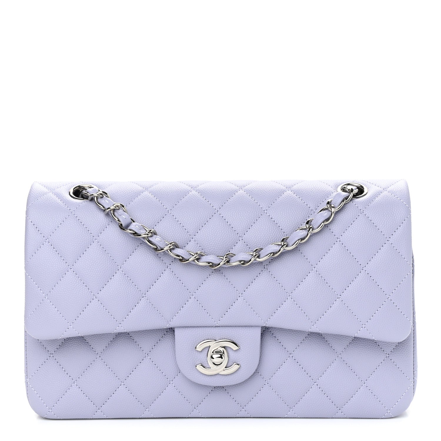 Chanel Caviar Quilted Medium Double Flap Light Purple 1 of 11