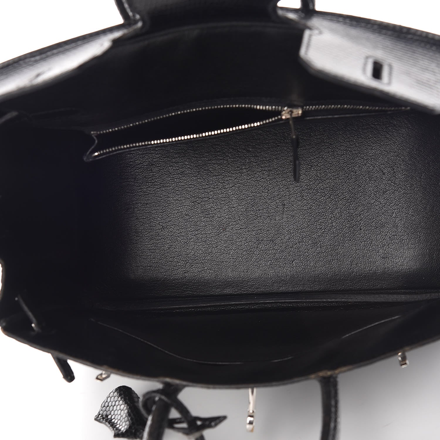 Hermes Lizard Birkin 25 Black 22 of 50