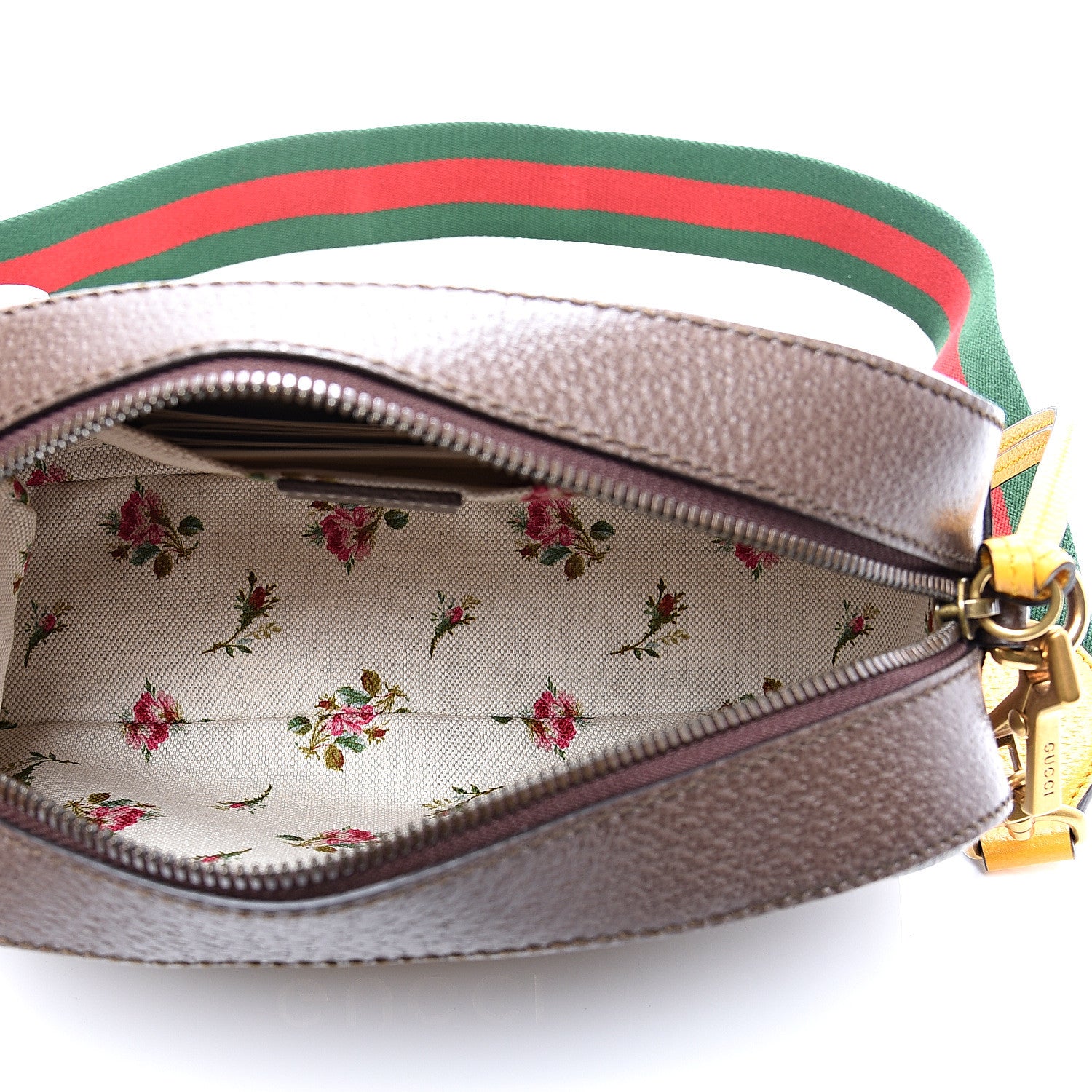Gucci GG Supreme Monogram Web Neo Vintage Shoulder Bag Beige New Acero Crop 4 of 11