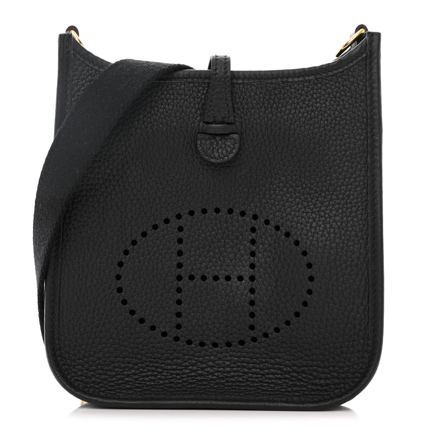 Hermes Taurillon Clemence Evelyne TPM Black 1 of 11