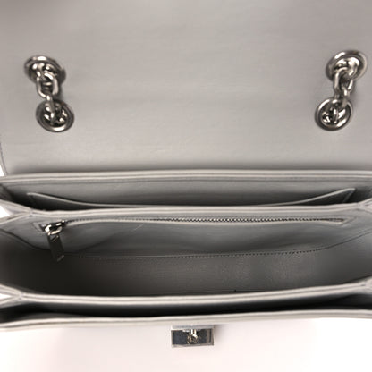 Celine Shiny Calfskin Medium C Bag Pale Grey 5 of 9