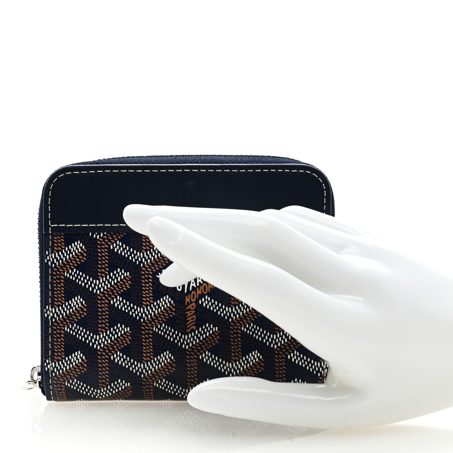 Goyard Goyardine Matignon PM Wallet Navy 2 of 7