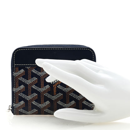 Goyard Goyardine Matignon PM Wallet Navy 2 of 7