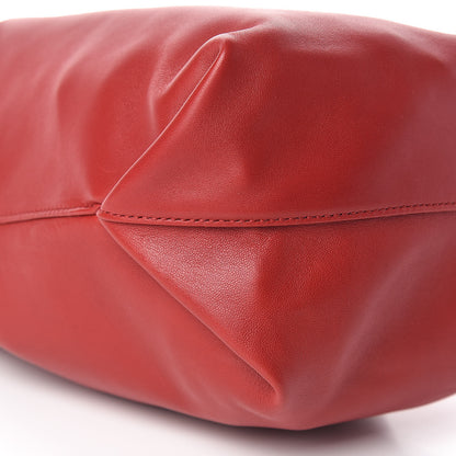 Saint Laurent Lambskin Small Teddy Bucket Bag Red 11 of 12
