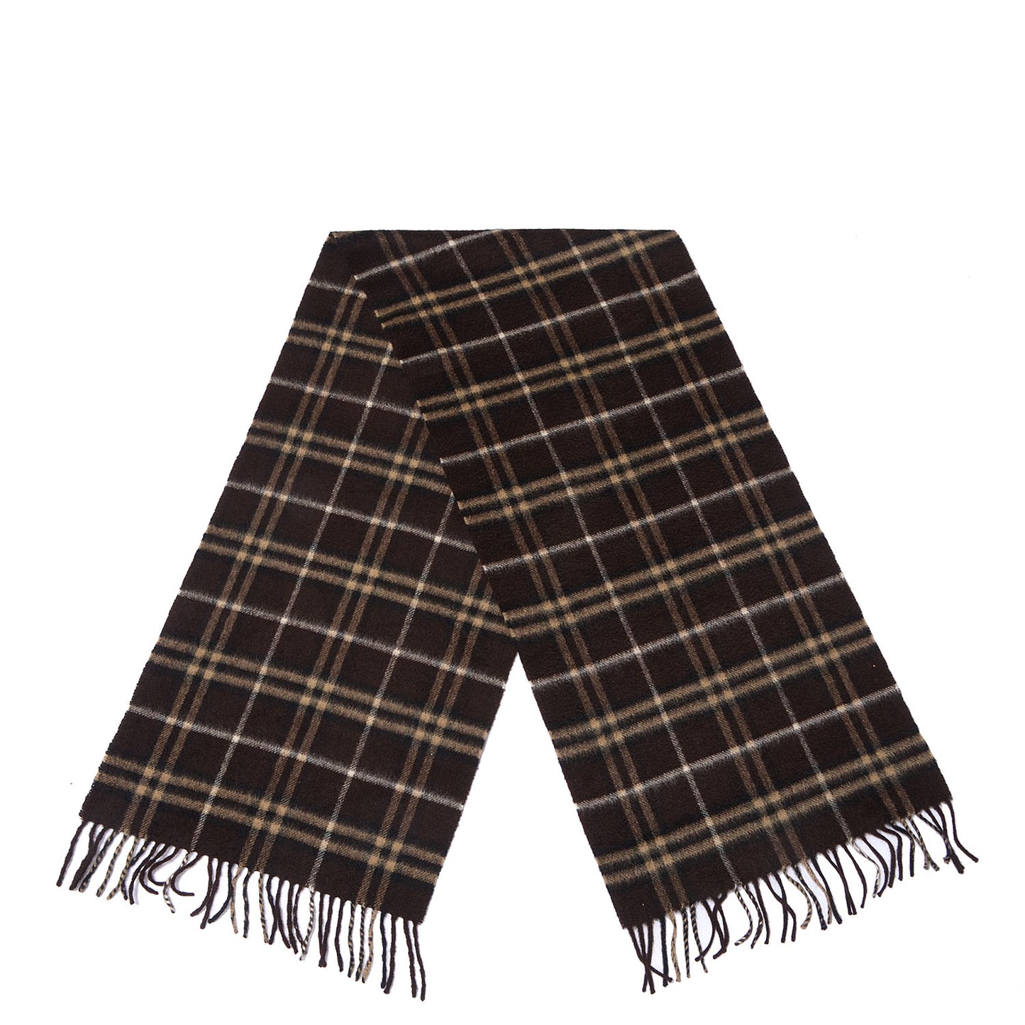 Cashmere Icon Check Scarf Brown