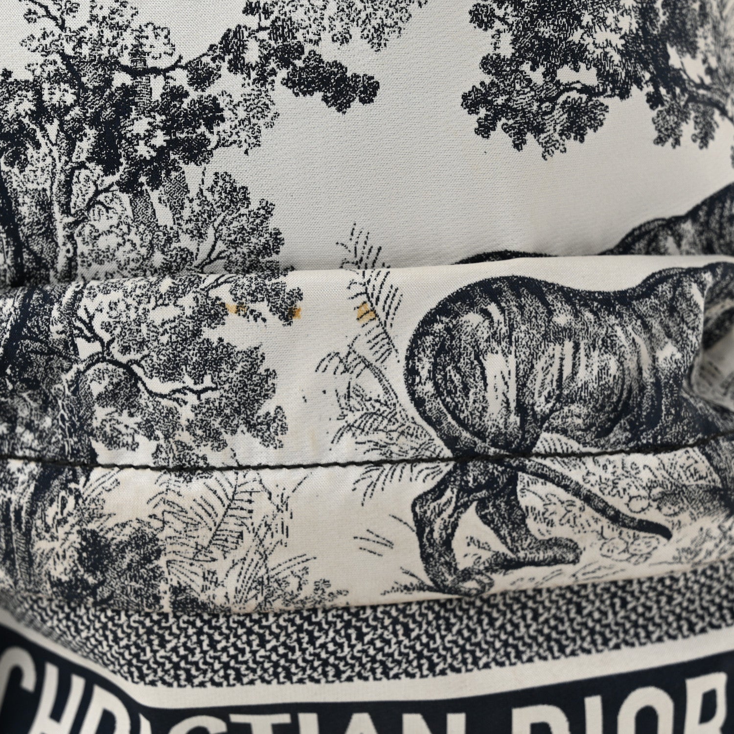 Christian Dior Nylon Technical Fabric Toile De Jouy Small Diortravel Backpack Blue 9 of 11