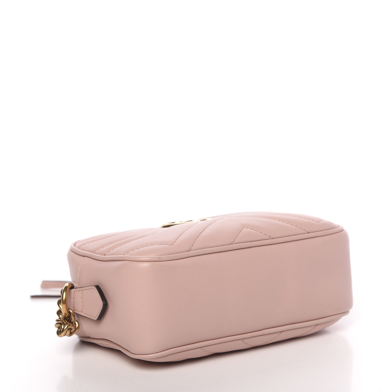 Gucci Calfskin Matelasse Mini GG Marmont Chain Shoulder Bag Perfect Pink 4 of 12