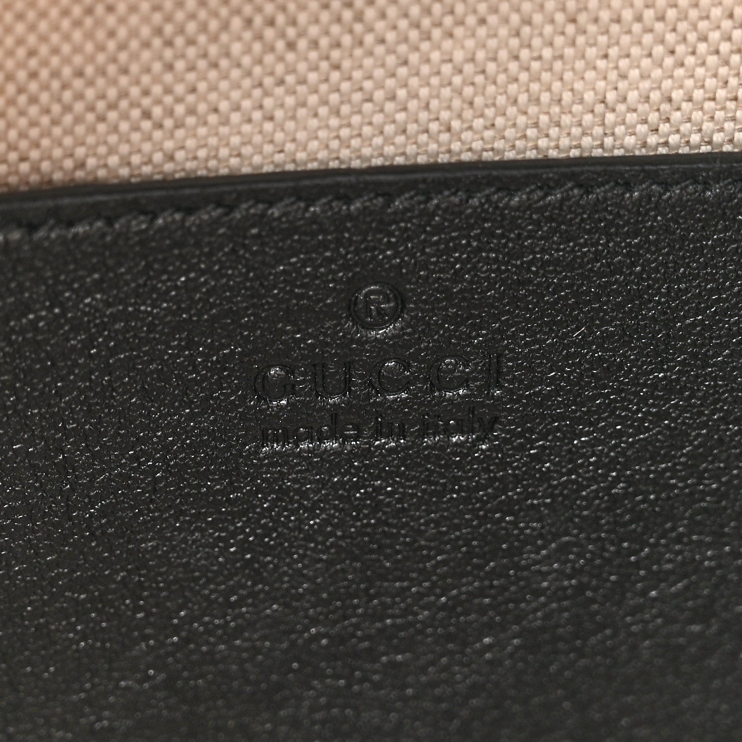 Gucci Sakai Be Green Calfskin Diagonal Stitched Blondie Top Handle Bag Black 6 of 11