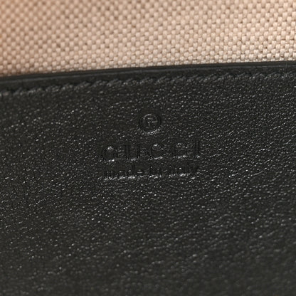 Gucci Sakai Be Green Calfskin Diagonal Stitched Blondie Top Handle Bag Black 6 of 11