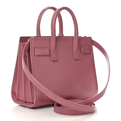 Saint Laurent Calfskin Nano Sac De Jour Rose Dark 3 of 29