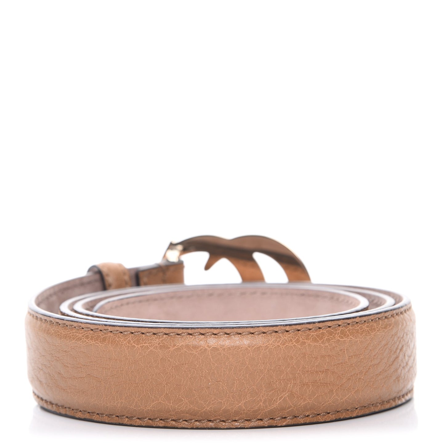 Calfskin Double G Belt 90 36 Brown