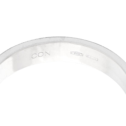 Gucci 18K White Gold 4mm Icon Thin Band Ring 60 9 5 of 7